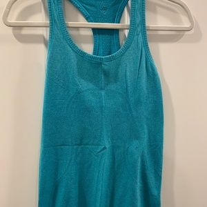 Blue Lulu Lemon Swiftly Tech Racerback Tank Top
